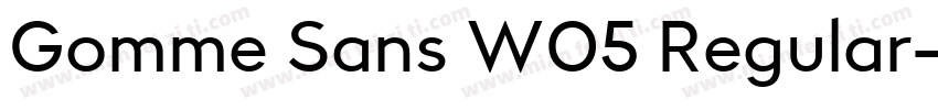 Gomme Sans W05 Regular字体转换